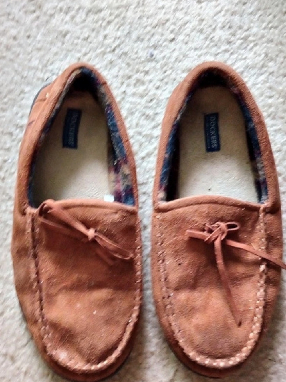 Dockers Men's Moccasin Slipper Brown Size L / 9+10